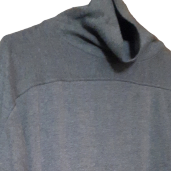 Casual Corner Mock Turtleneck Top Shirt Womens Size Large Long Sleeve Gray - Picture 3 of 8